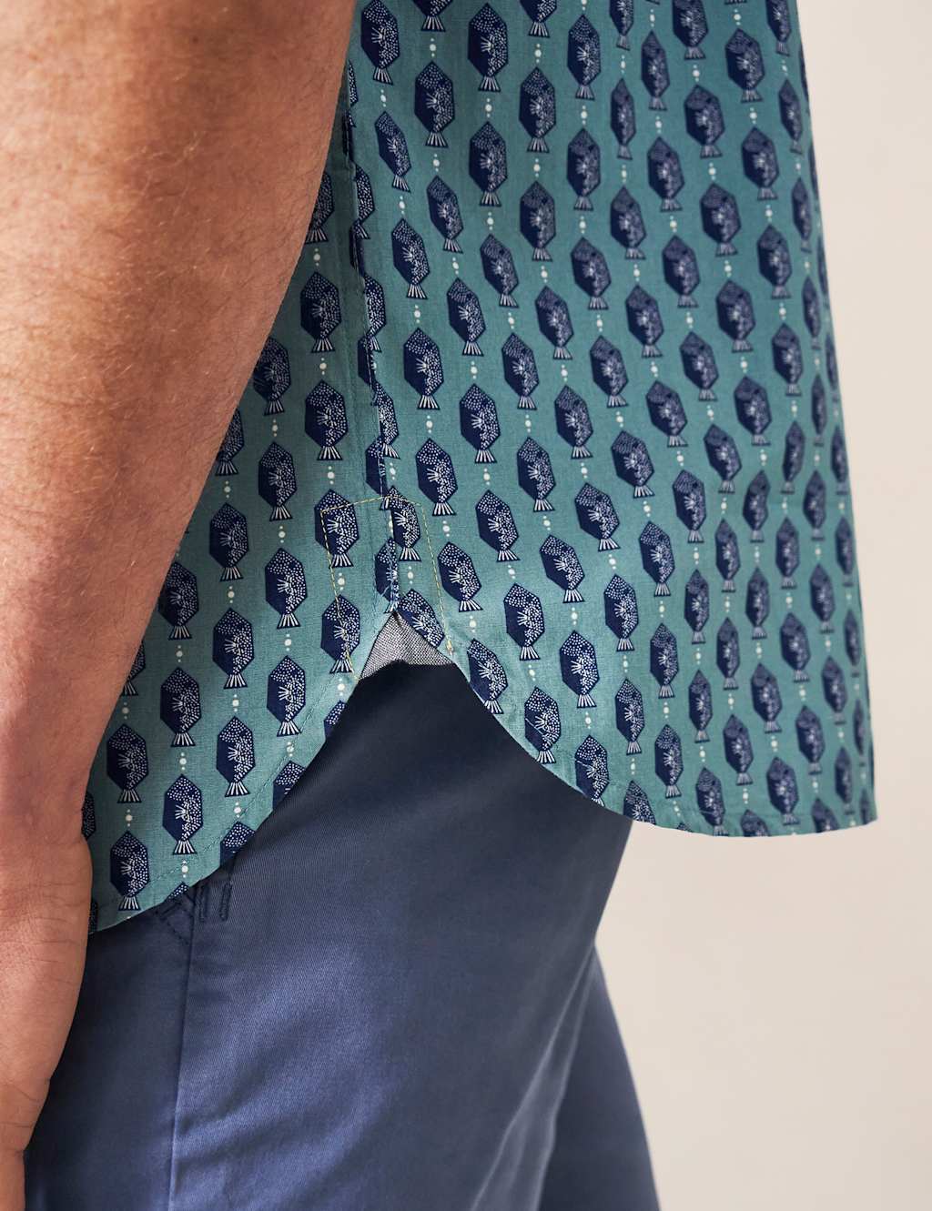 Cotton Rich Fish Print Shirt image 4