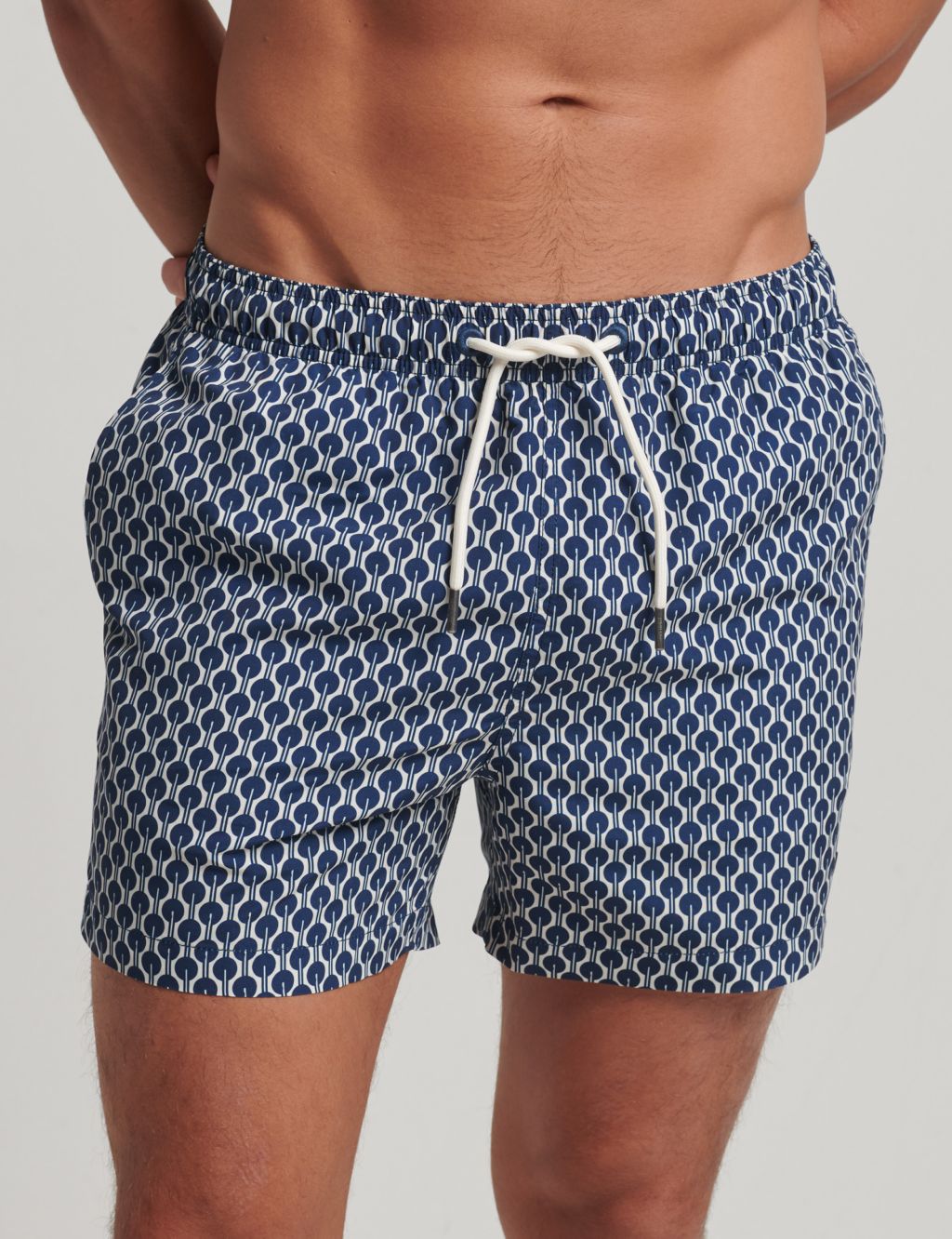 Pocketed Striped Swim Shorts image 2
