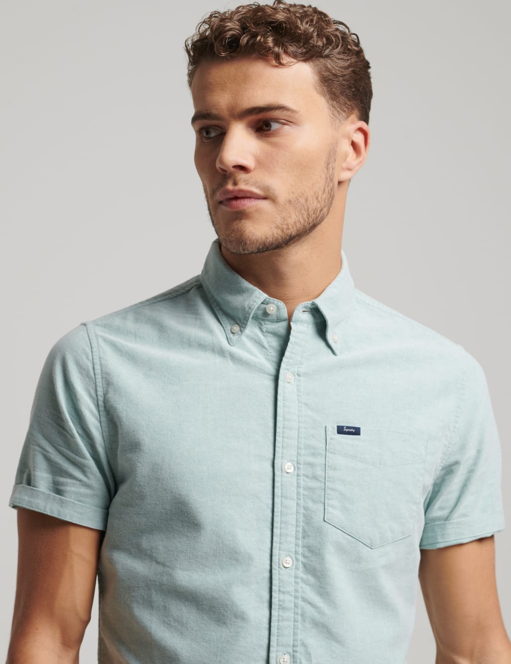Vintage Wash Short Sleeve Oxford Shirt image 3