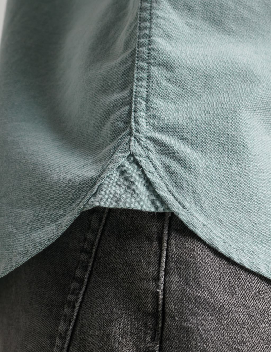 Vintage Wash Short Sleeve Oxford Shirt image 5