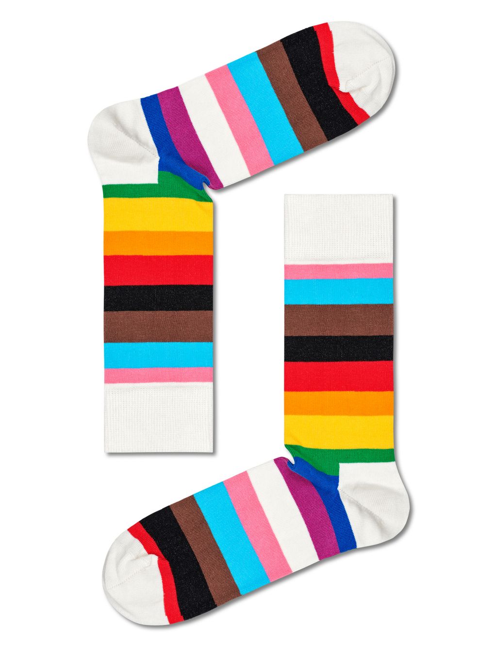 Pride Striped Cotton Rich Socks