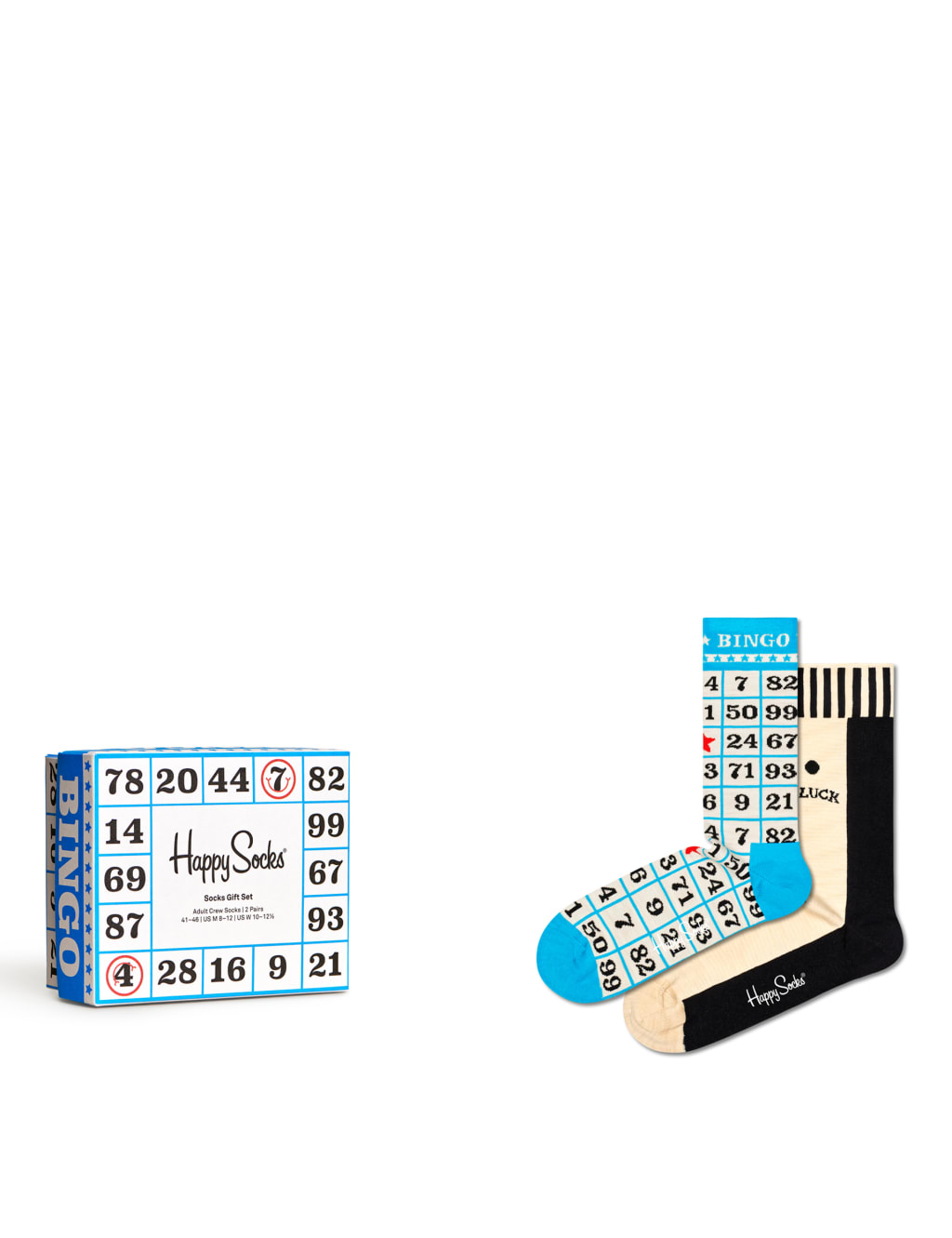 2pk Feeling Lucky Cotton Rich Socks