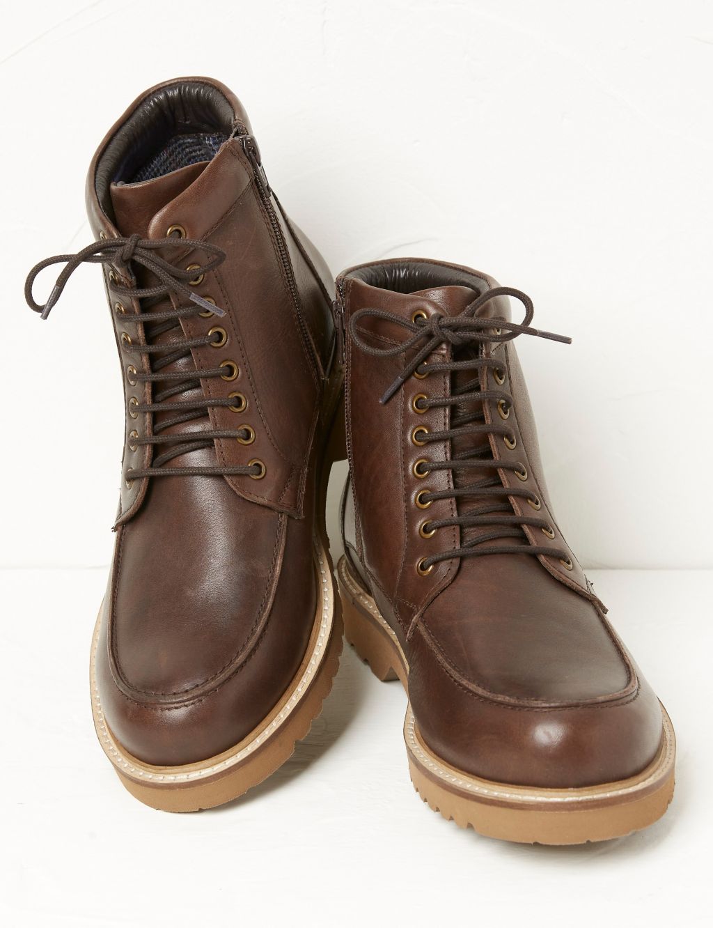 Leather Side Zip Casual Boots image 2