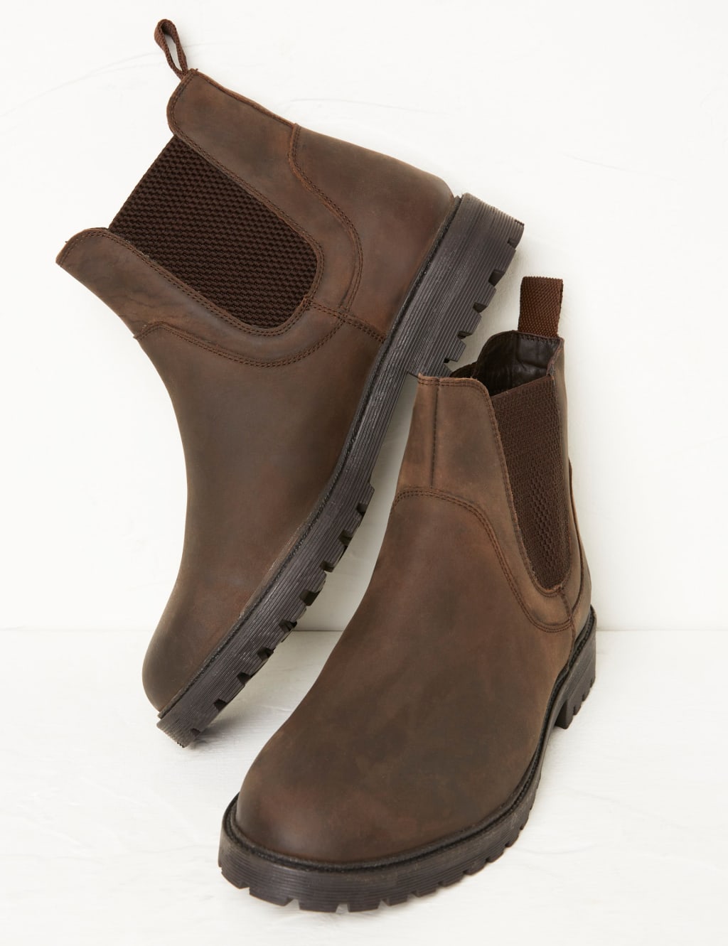 Leather Pull-On Chelsea Boots image 2