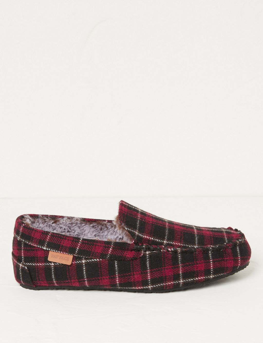 Checked Moccasin Slippers image 1