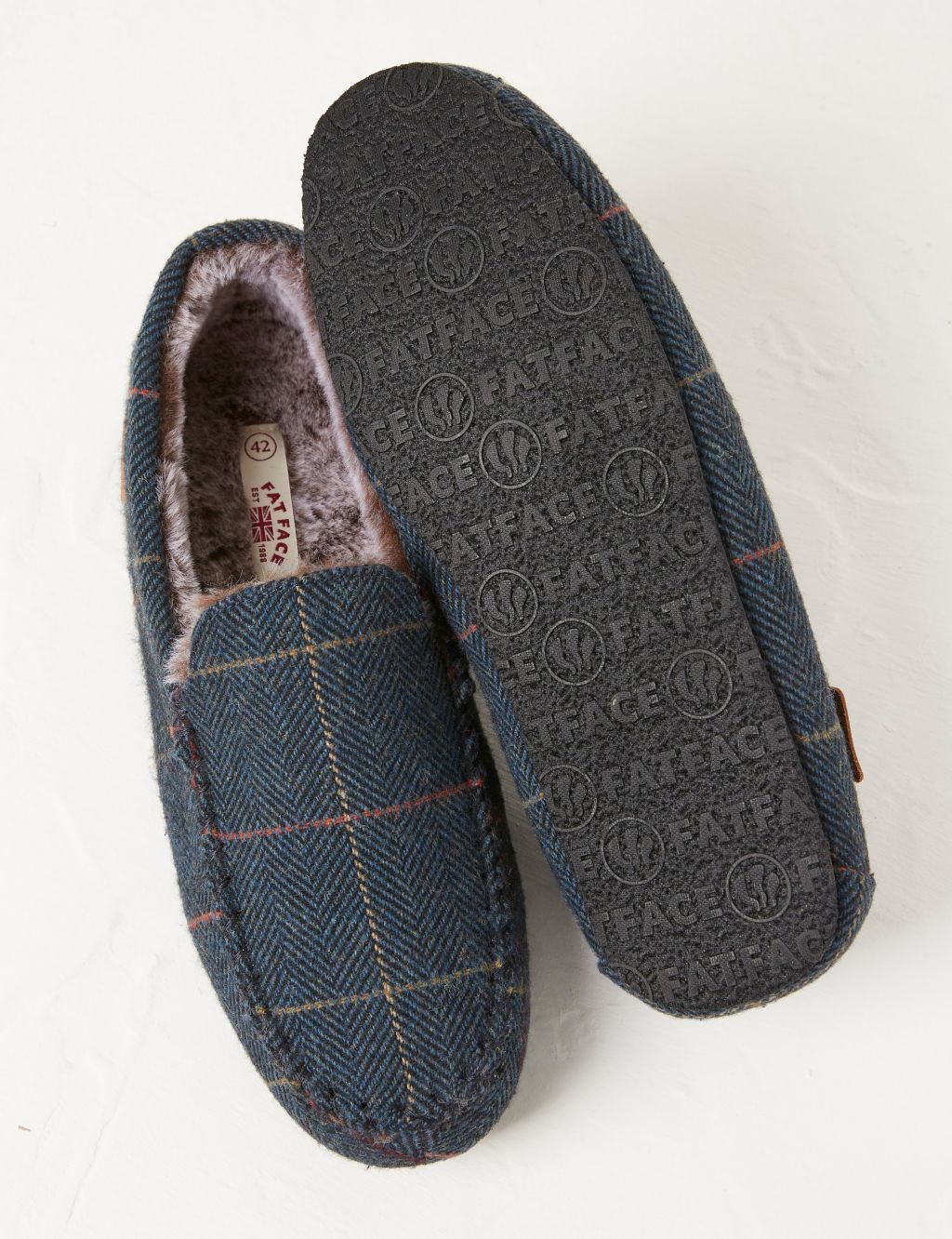 Checked Moccasin Slippers image 3