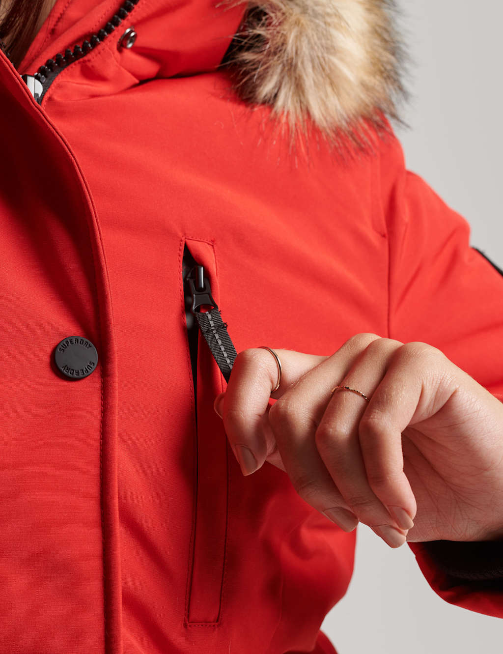 Padded Hooded Parka Coat image 4