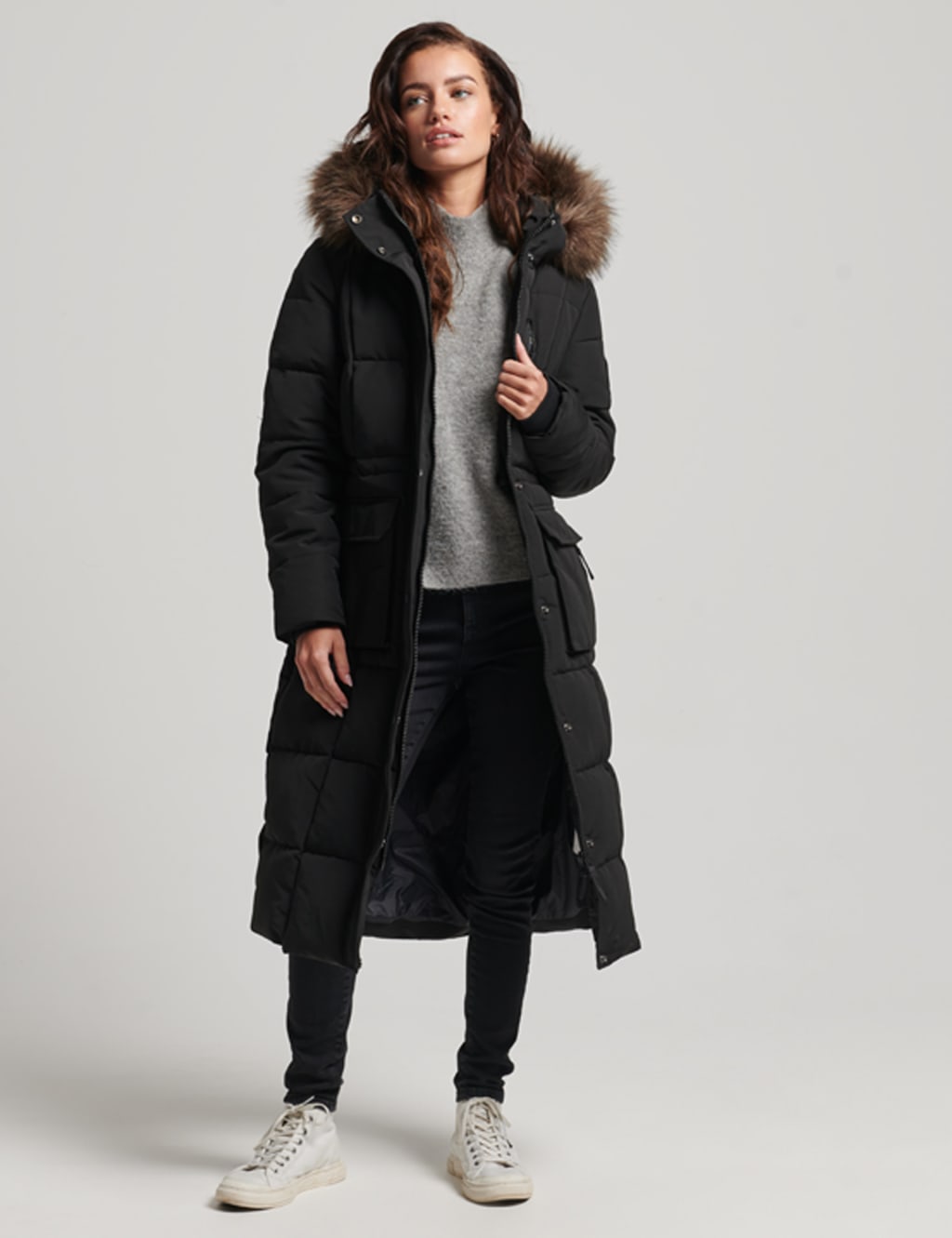 Padded Longline Puffer Coat image 1