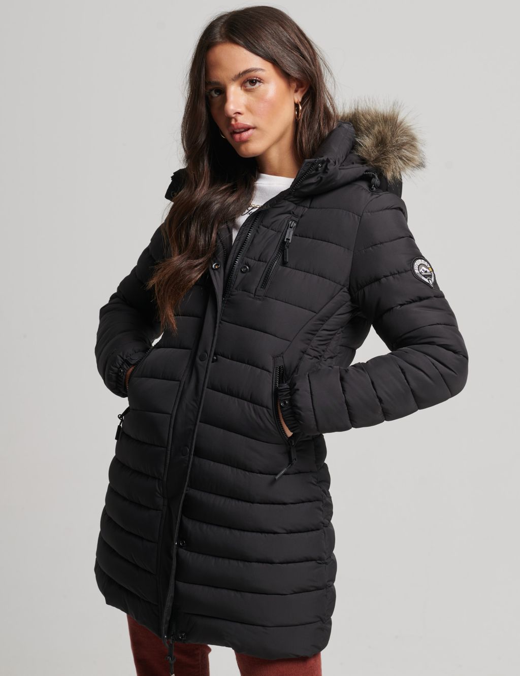 Quilted Hooded Puffer Jacket image 1