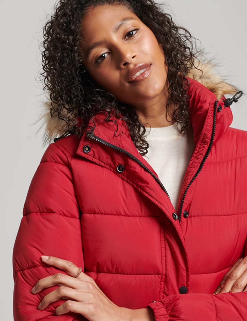 Hooded Short Puffer Jacket image 5