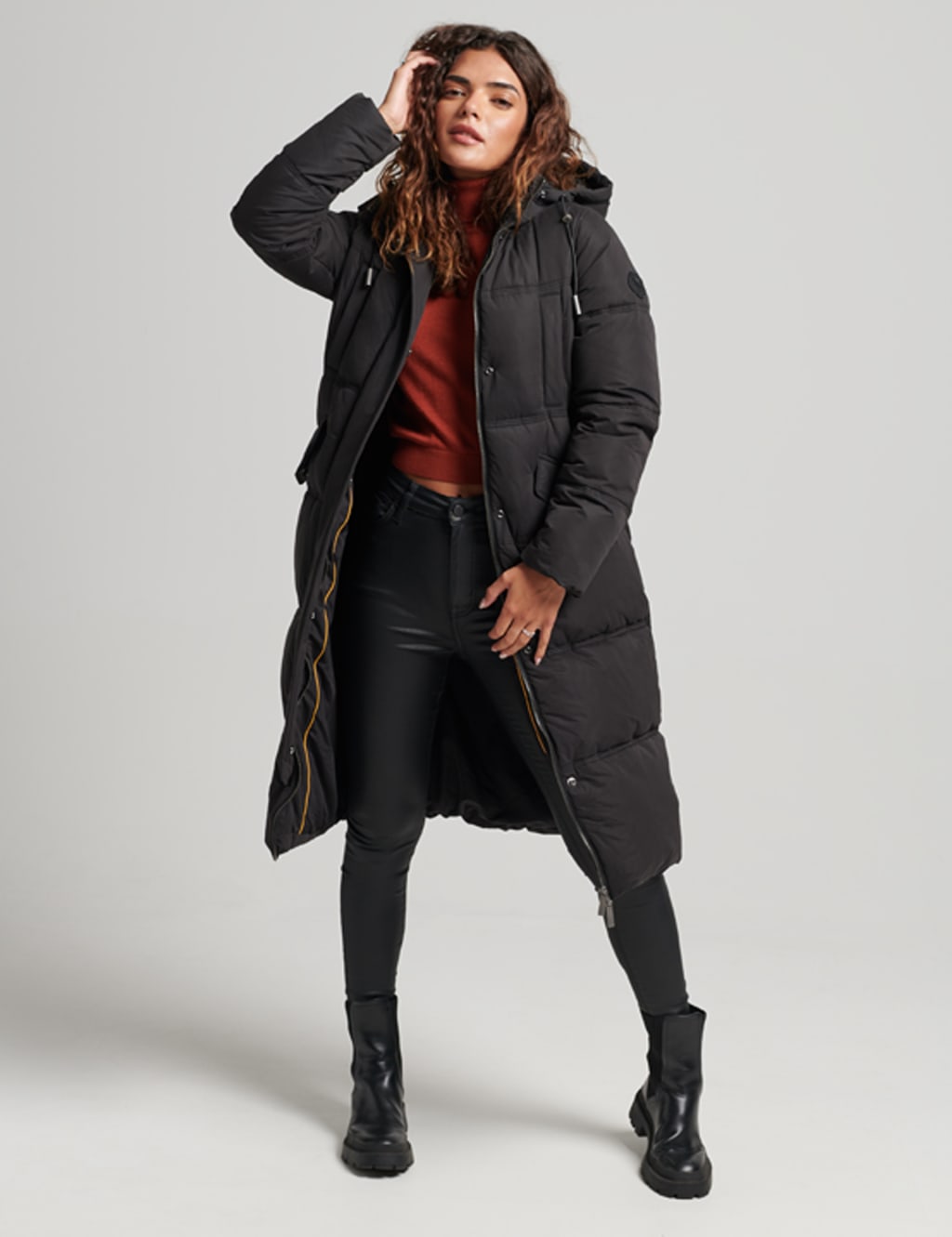 Padded Hooded Duvet Coat image 1