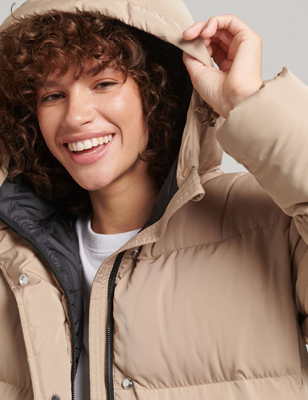 Padded Hooded Duvet Coat image 3