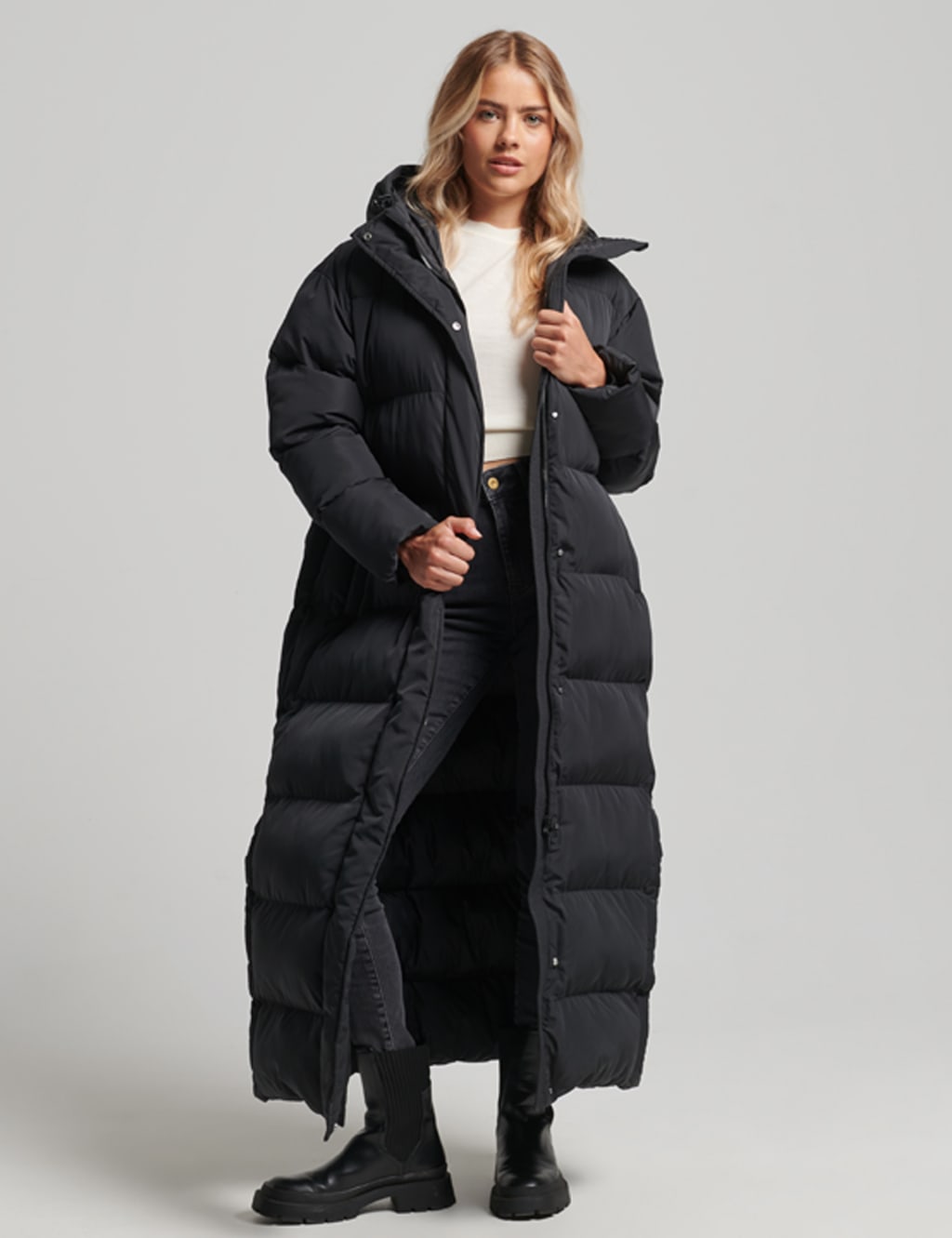 Hooded Padded Duvet Coat image 1