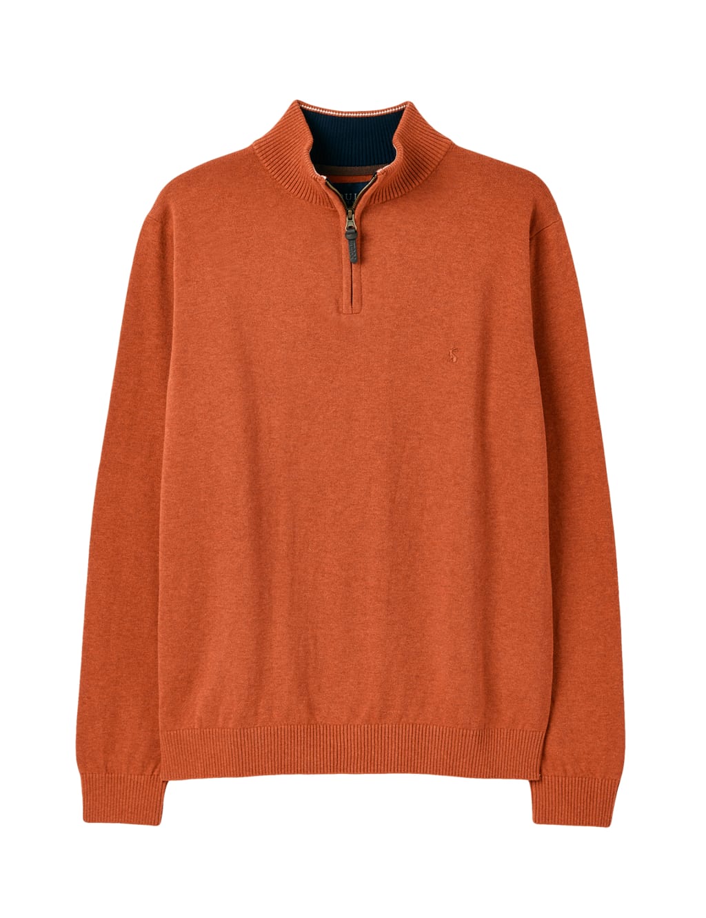 Pure Cotton Funnel Neck Half Zip Jumper image 2