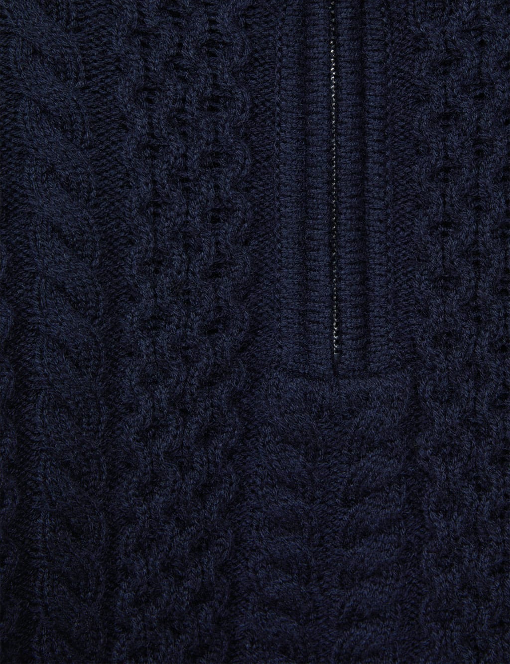 Cable Knit Half Zip Jumper with Wool (3-14 Yrs) image 5