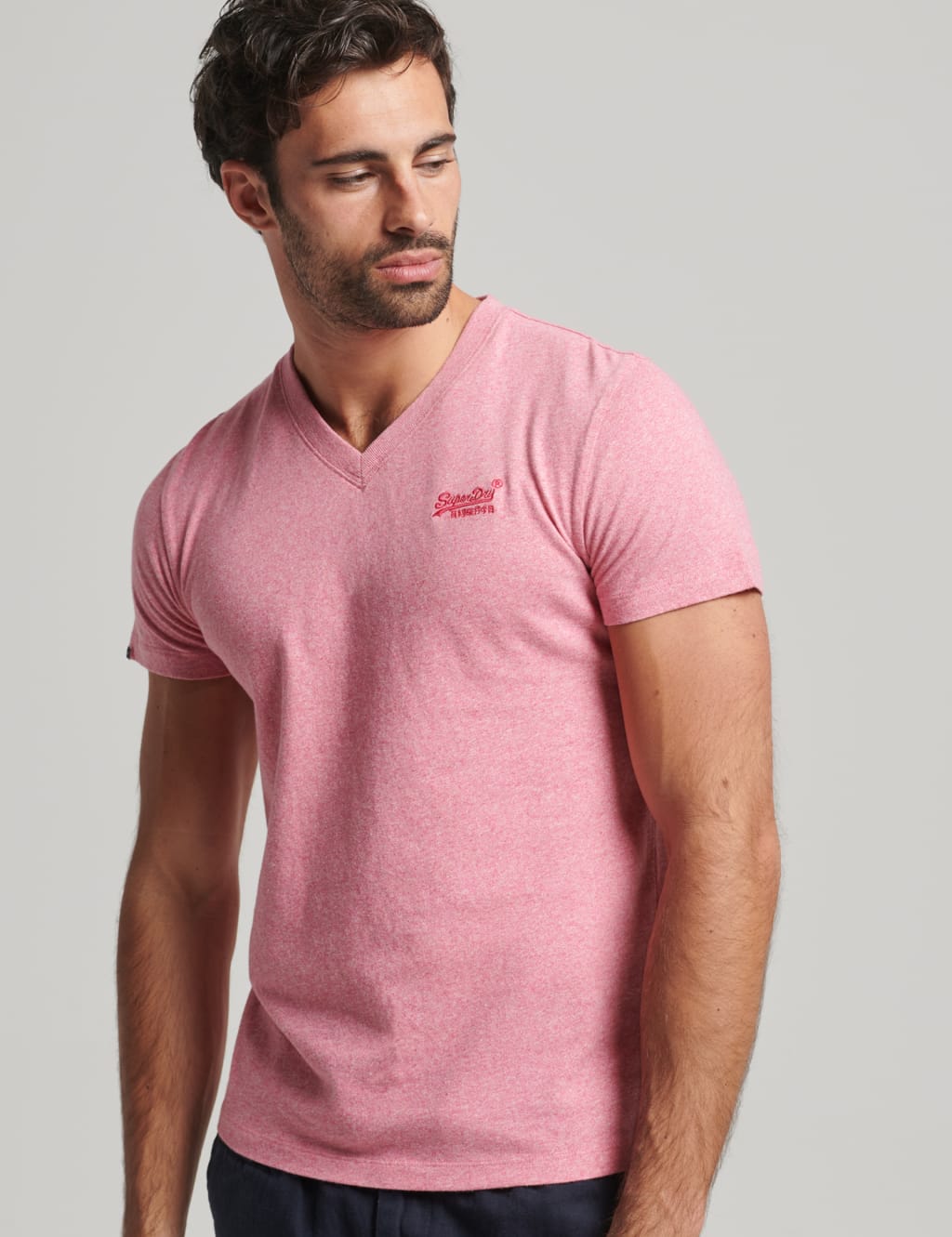 Pure Cotton V-Neck T-Shirt image 1