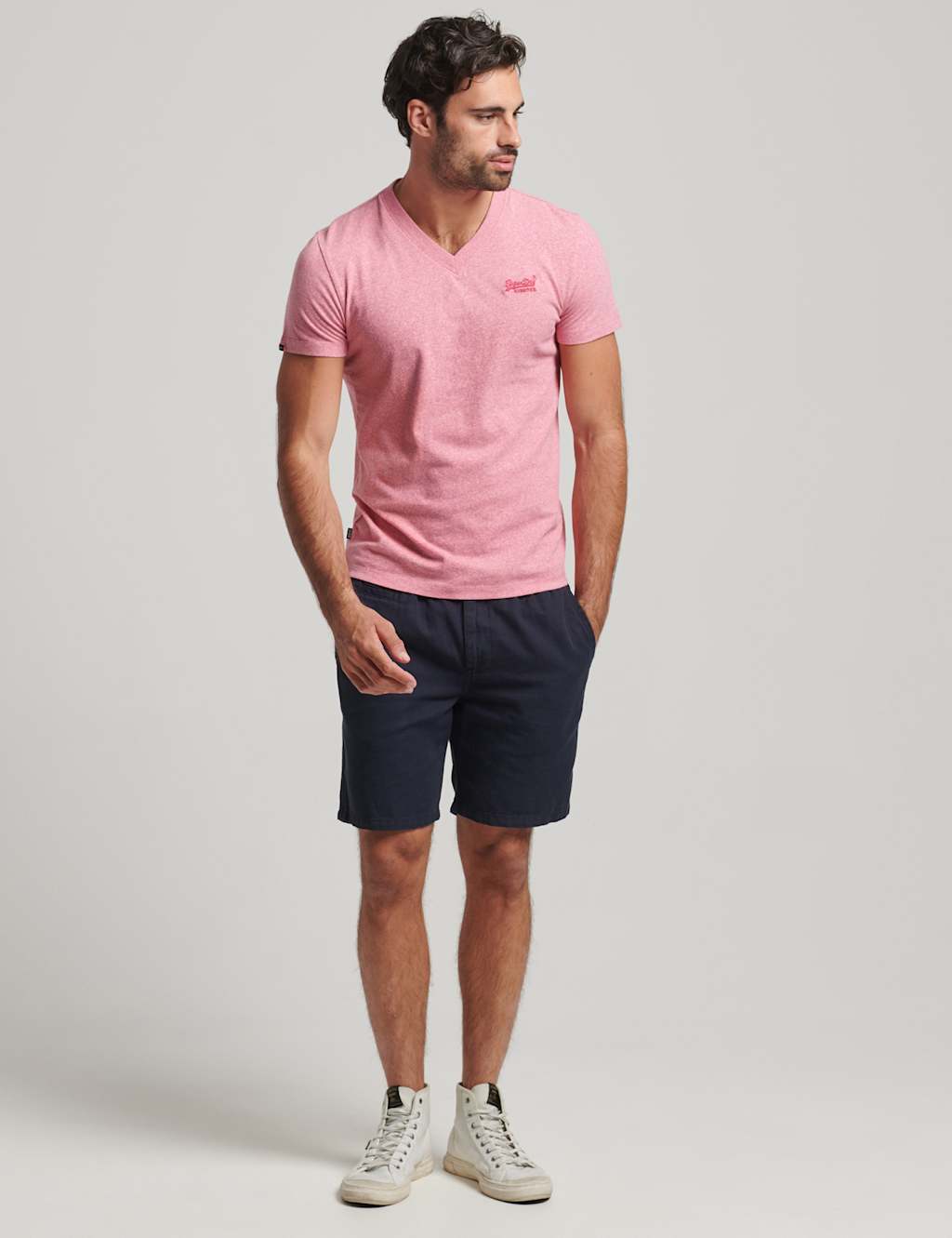 Pure Cotton V-Neck T-Shirt image 2