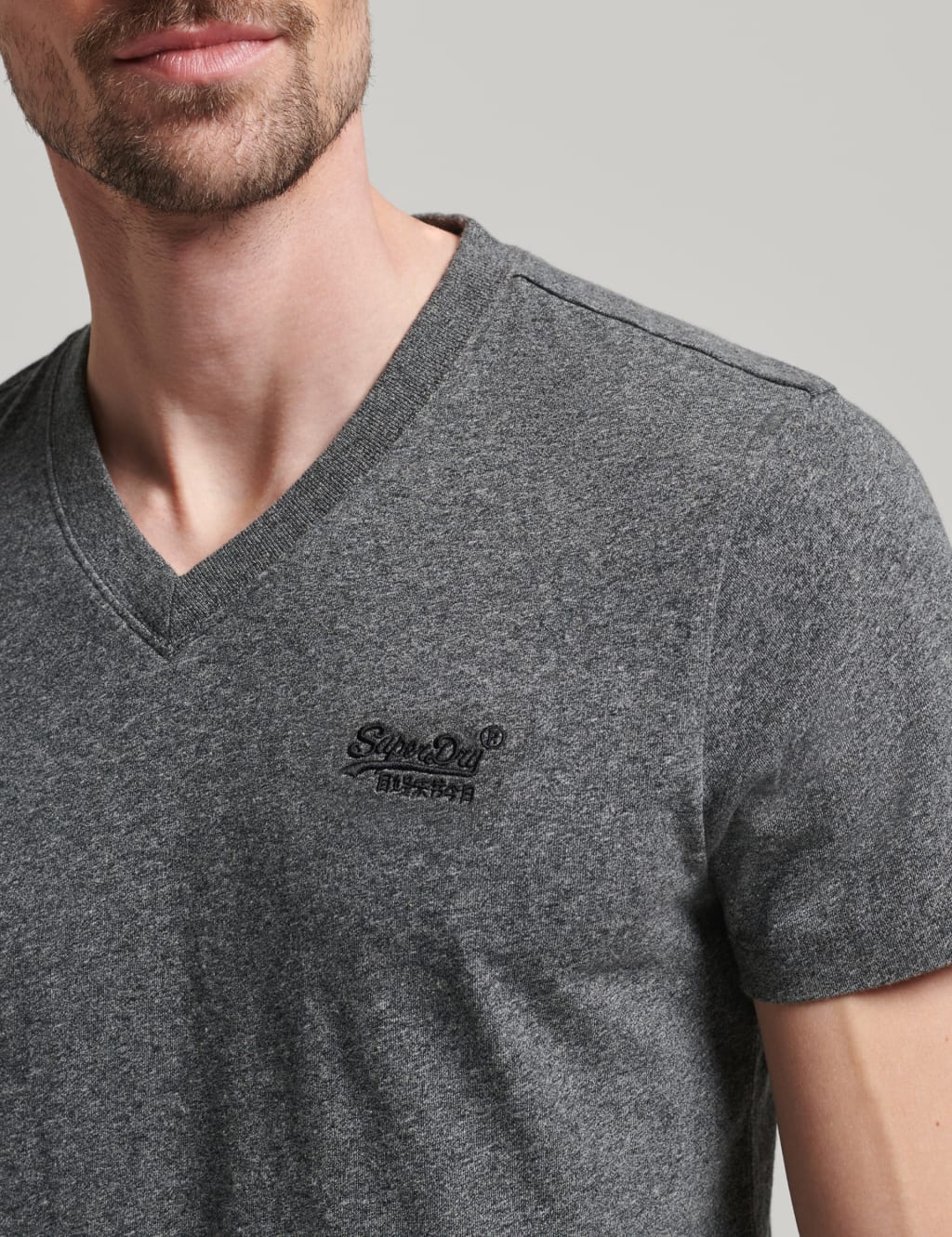 Pure Cotton V-Neck T-Shirt image 3
