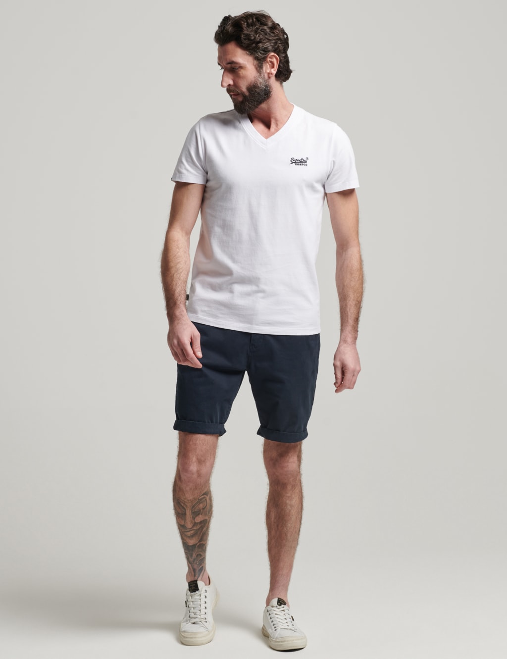 Pure Cotton V-Neck T-Shirt image 2