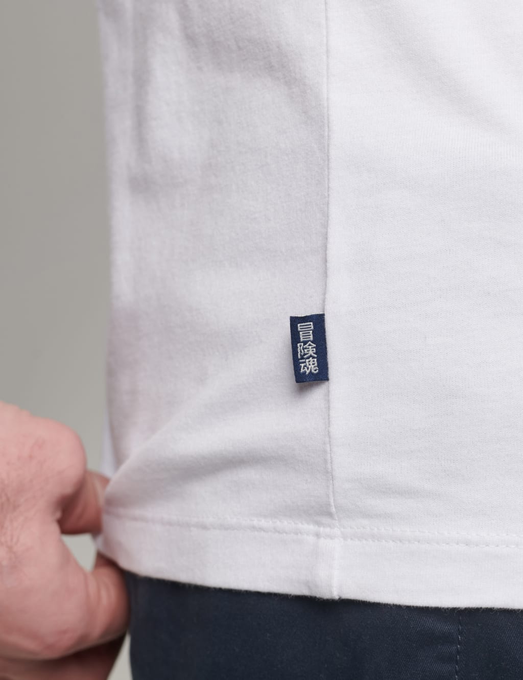 Pure Cotton V-Neck T-Shirt image 3