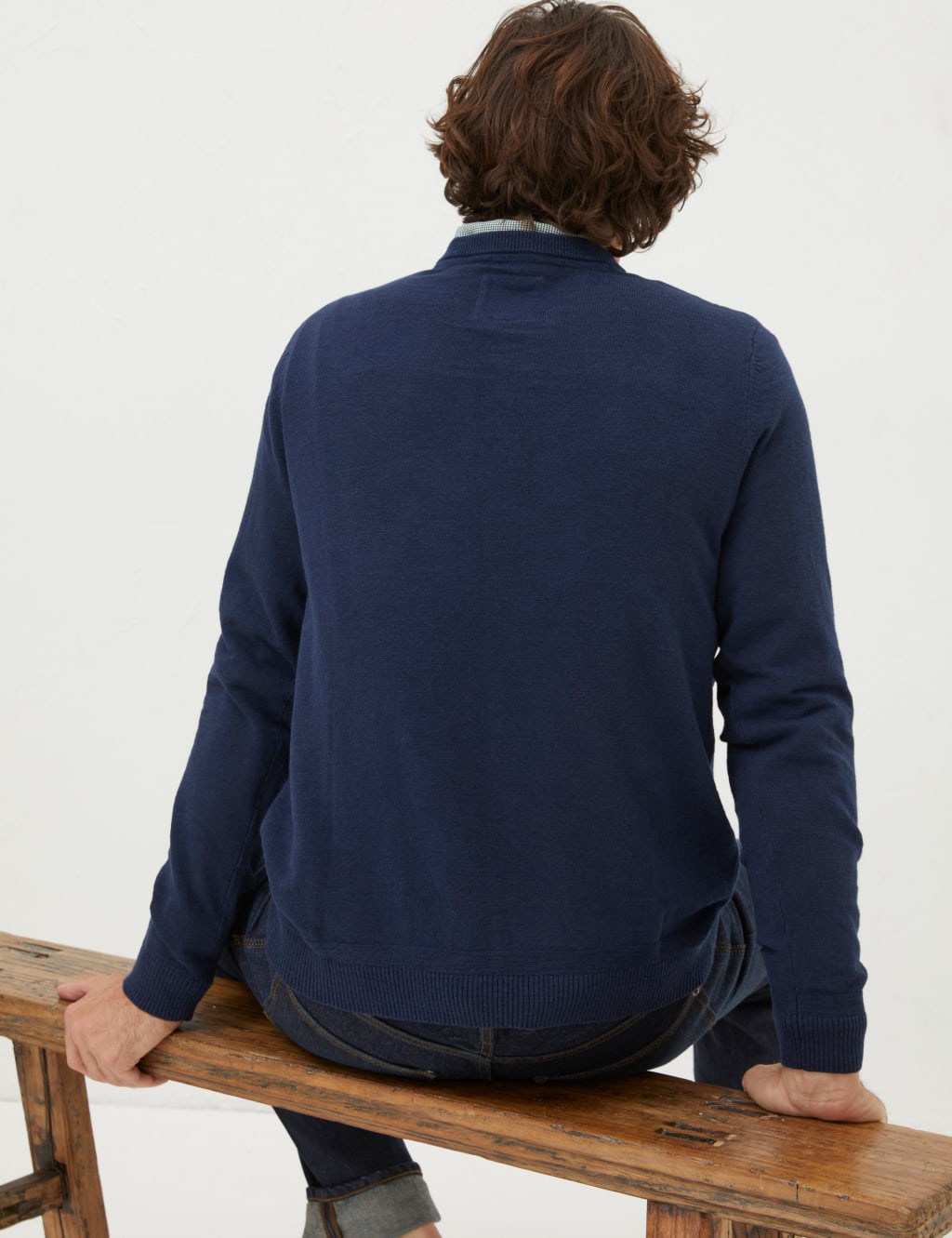 Cotton Rich Crew Neck Jumper image 3