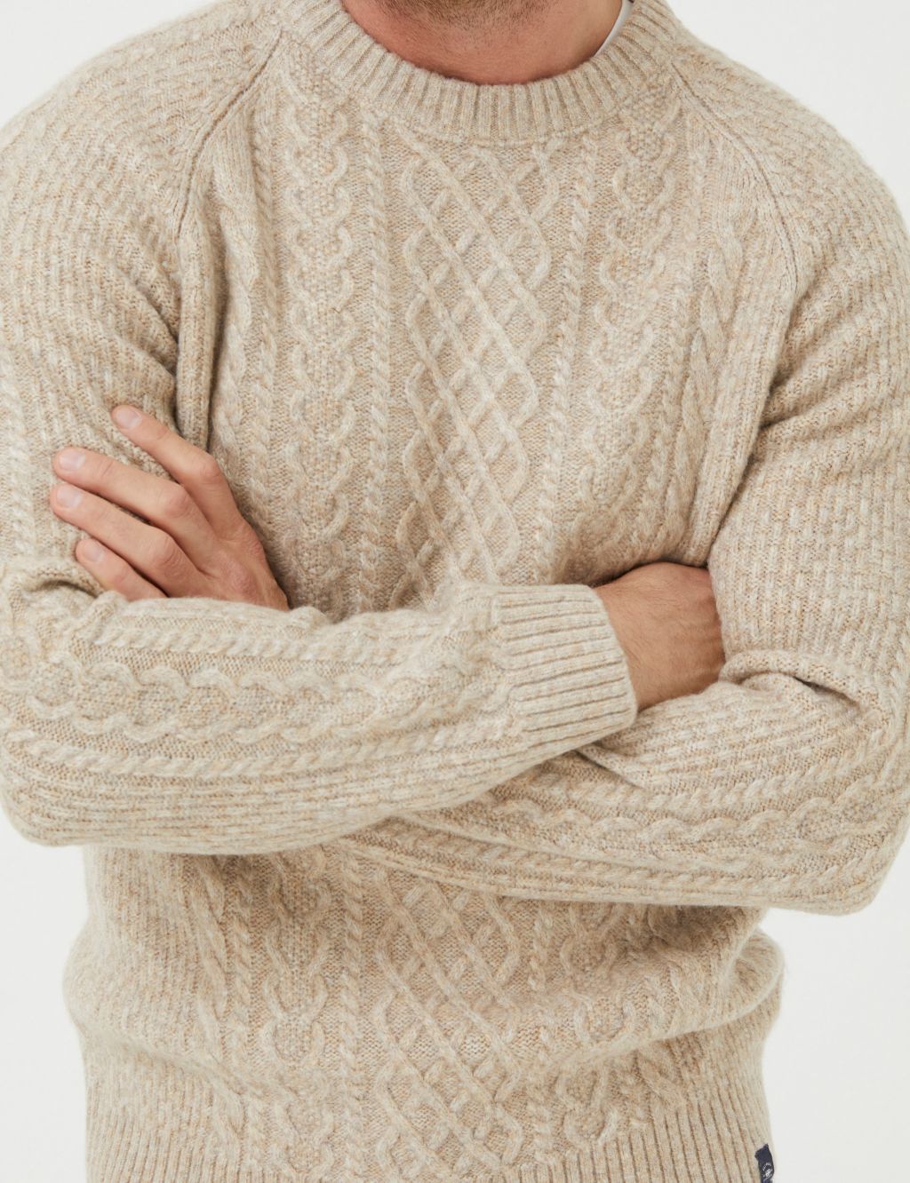 Cable Crew Neck Jumper image 3