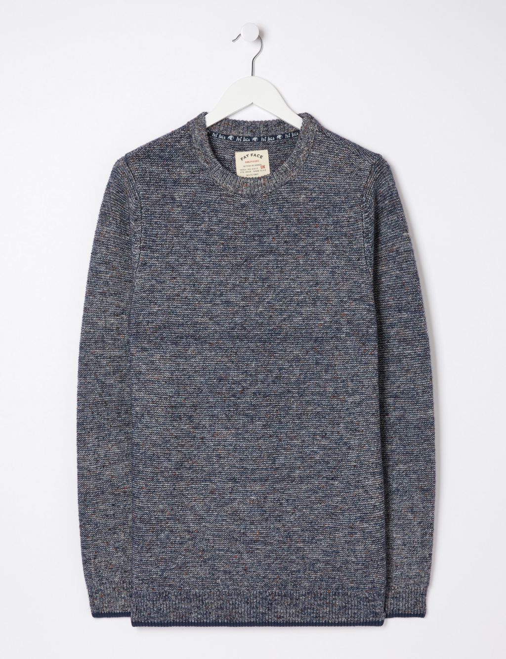 Cotton Rich Ribbed Crew Neck Jumper image 2