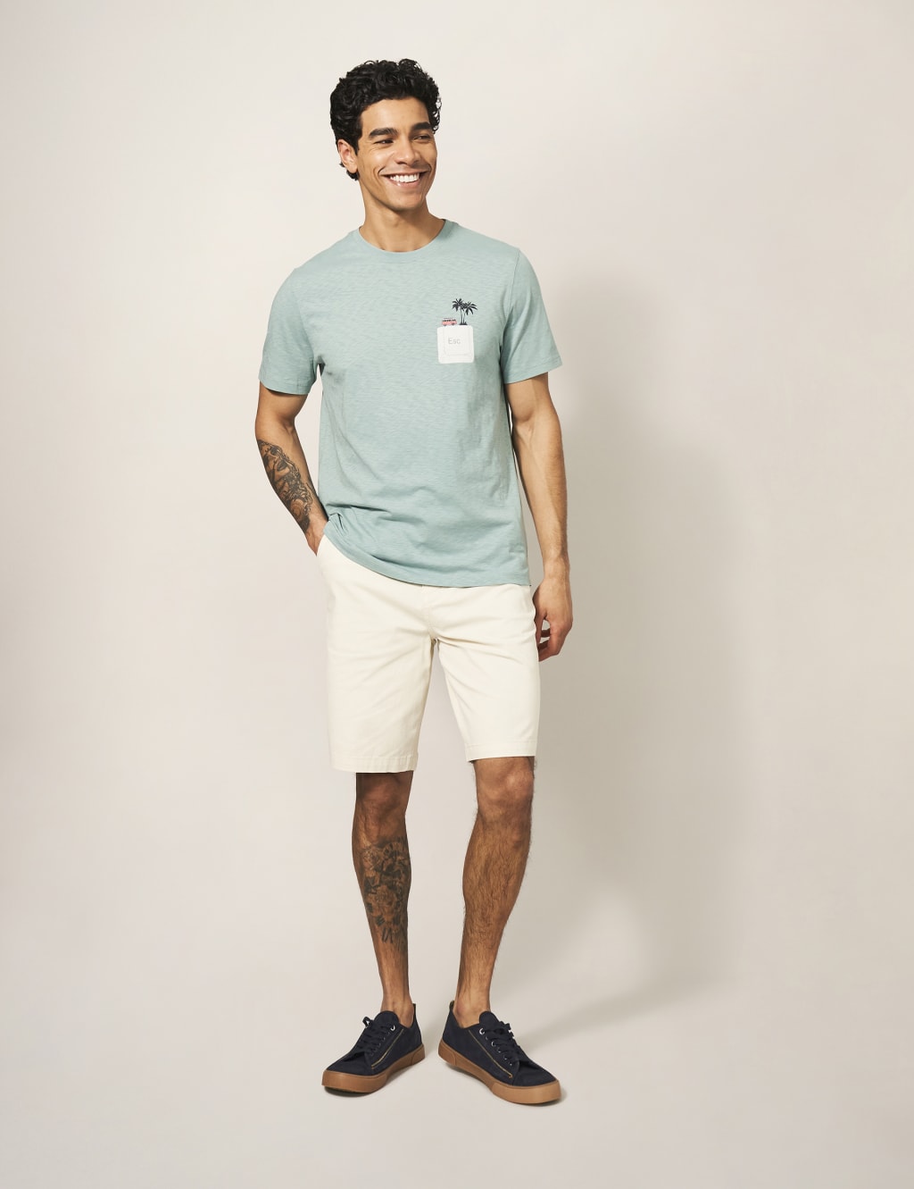 Pure Cotton Escape Graphic Crew Neck T-Shirt image 2