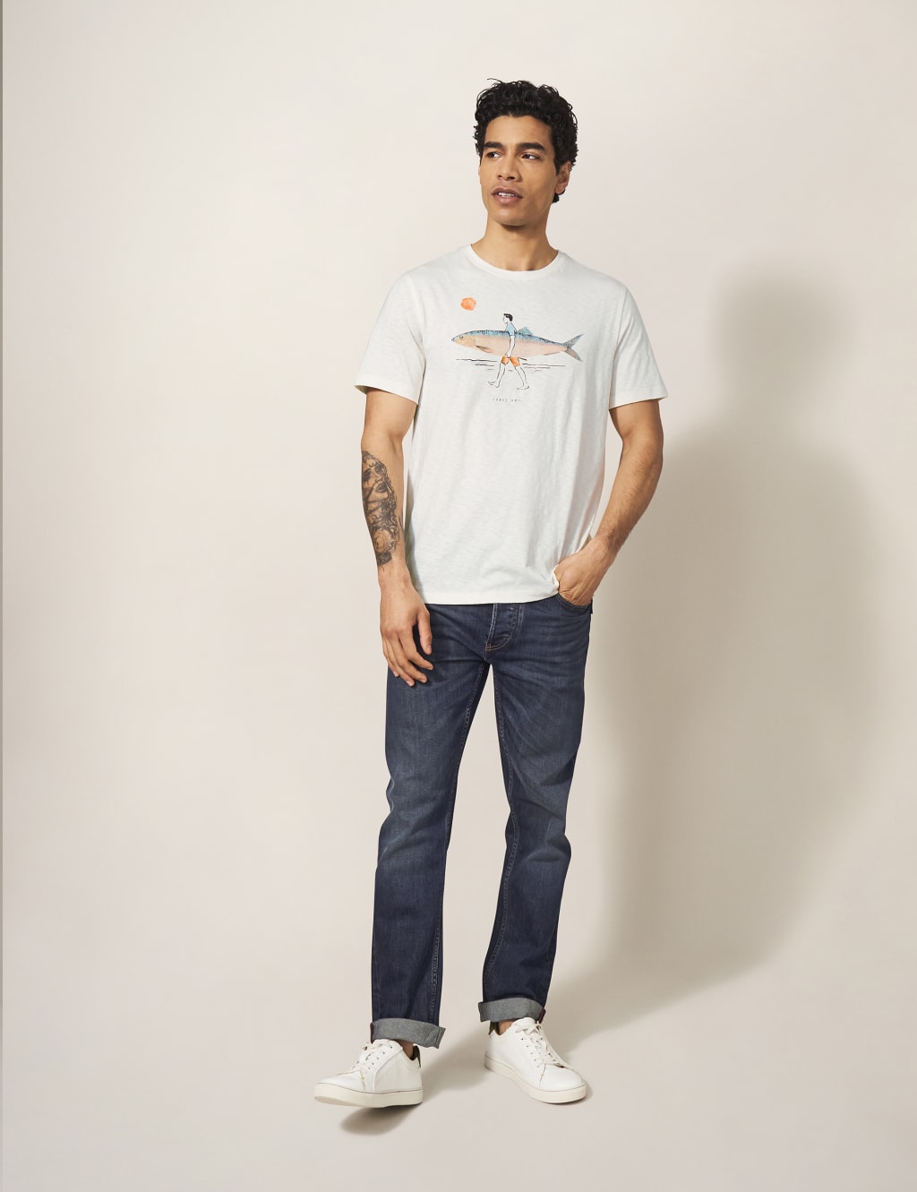 Pure Cotton Surfboard Graphic T-Shirt image 2