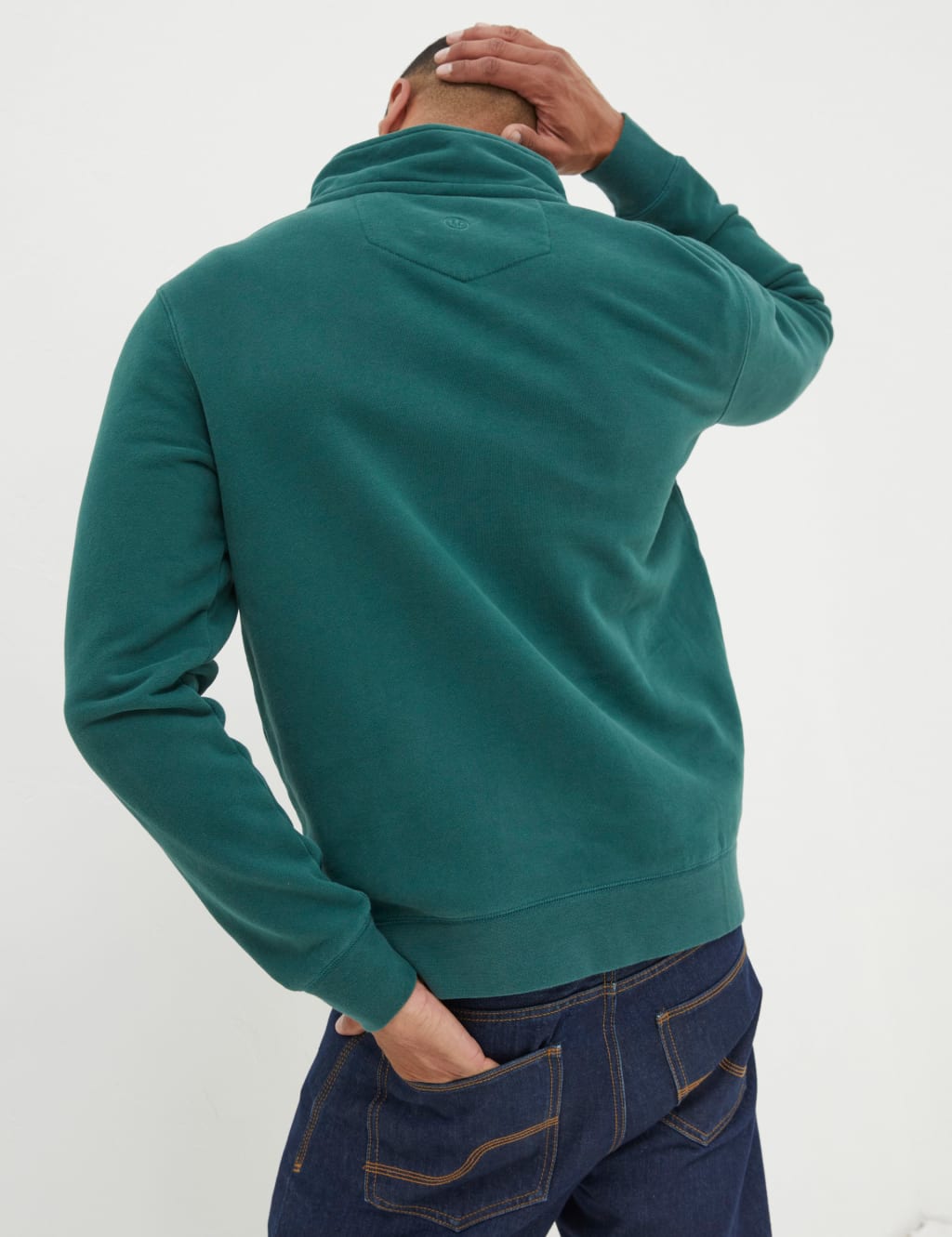 Pure Cotton Half Zip Sweatshirt image 4