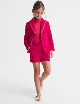 Reiss Girl's Velvet Shorts (4-14 Yrs) - 13-14 - Pink, Pink