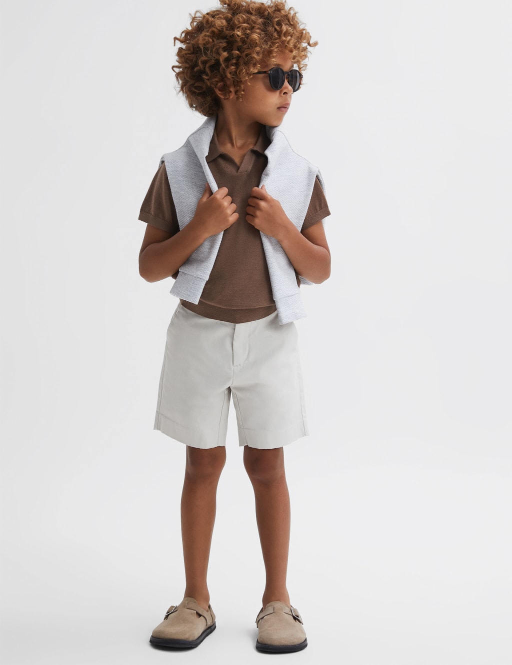 Pure Merino Wool Knitted Polo Shirt (3-14 Yrs) image 4