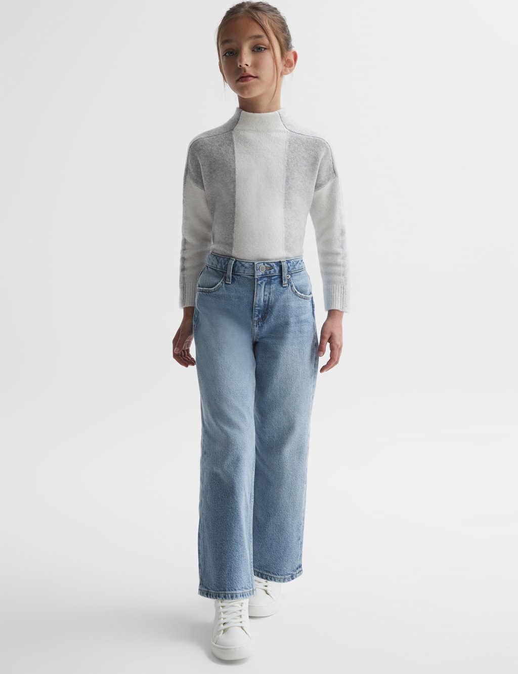 Straight Leg Sequin Jeans (4-14 Yrs) image 3