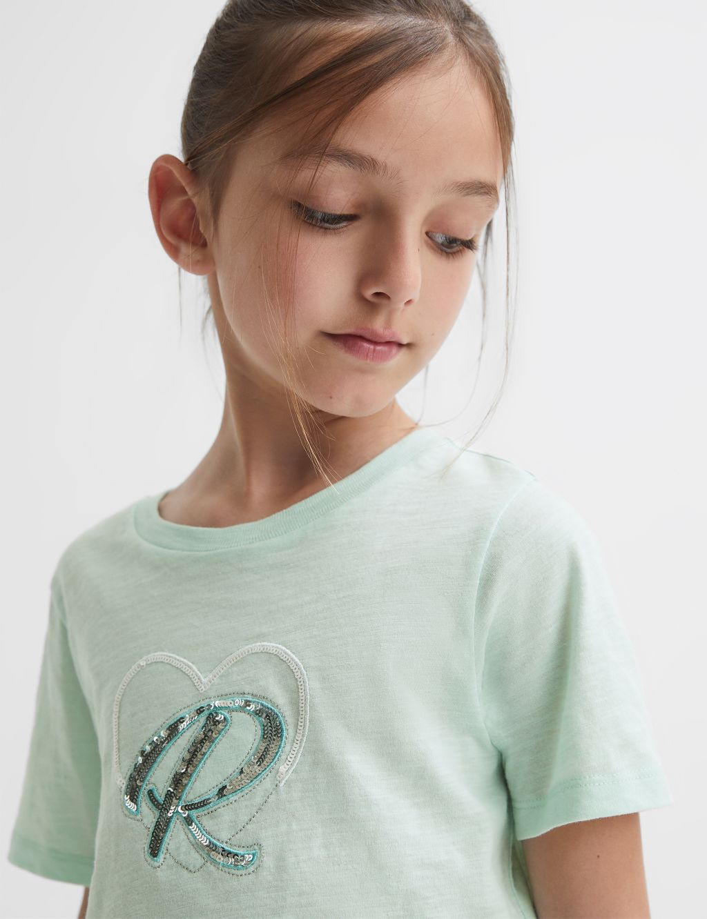 Pure Cotton Sequin T-Shirt (4-14 Yrs) image 1