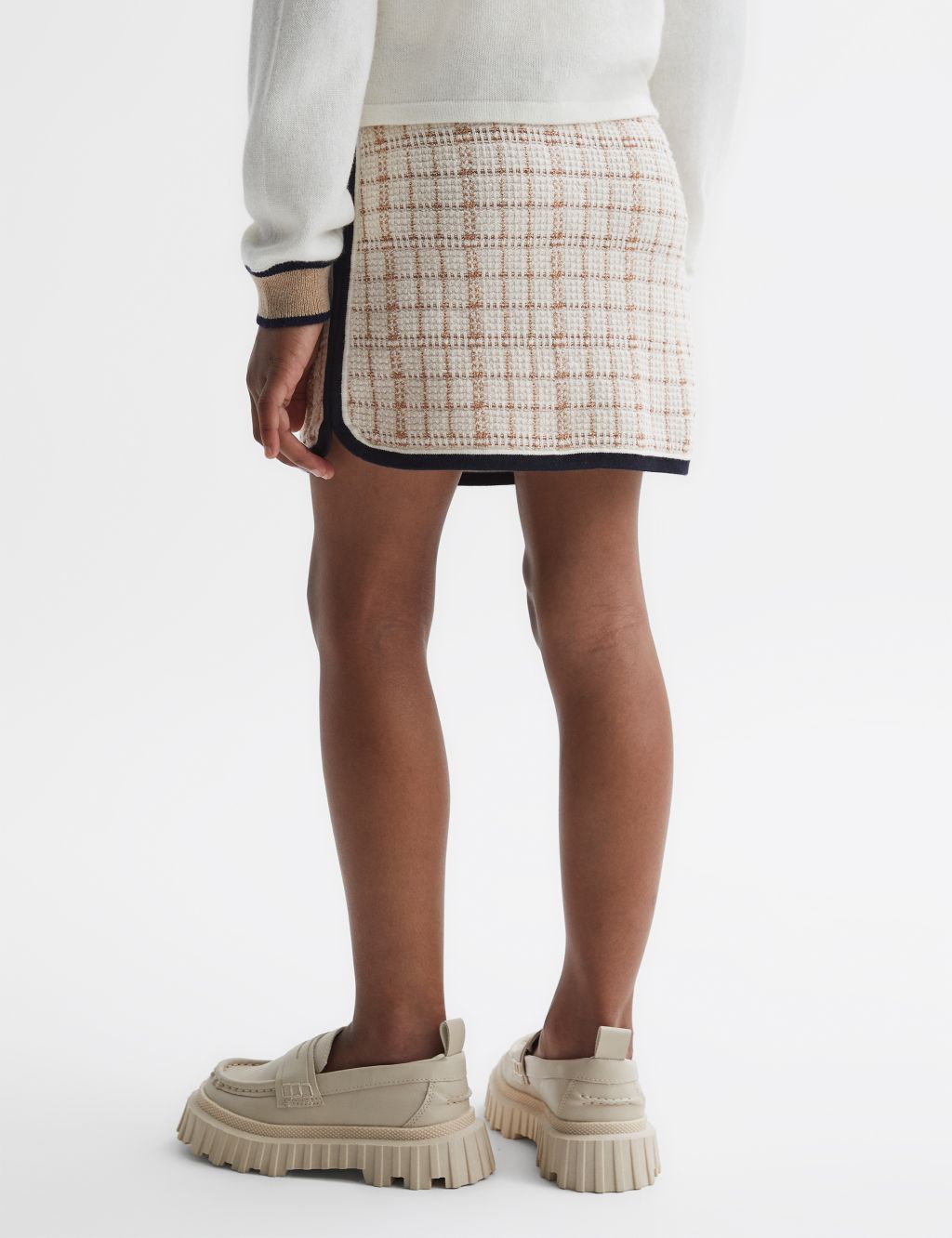 Cotton Rich Checked Skirt (4-14 Yrs) image 5