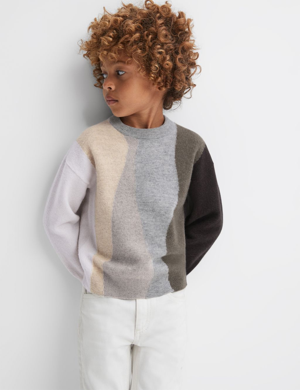 Pure Wool Knitted Patterned Jumper (3-14 Yrs)