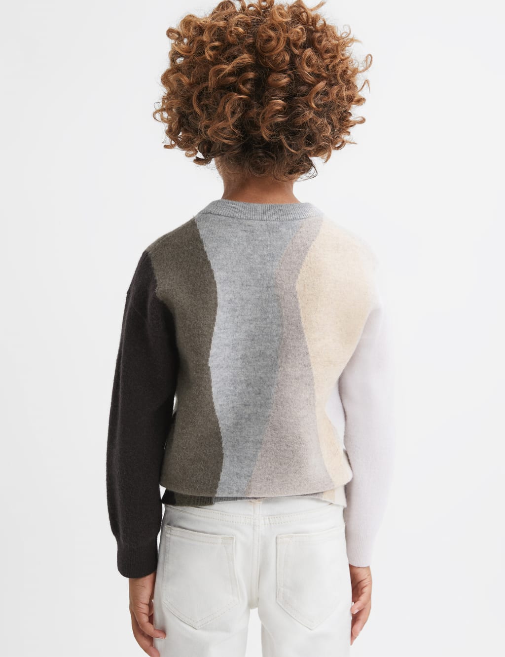 Pure Wool Knitted Patterned Jumper (3-14 Yrs) image 4