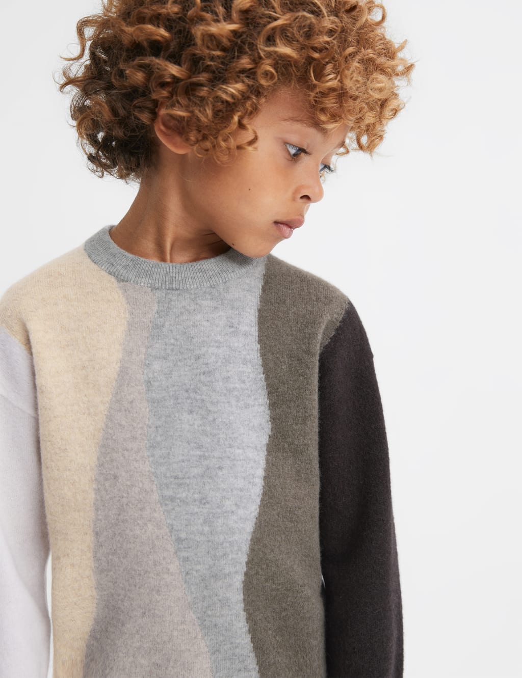 Pure Wool Knitted Patterned Jumper (3-14 Yrs) image 5
