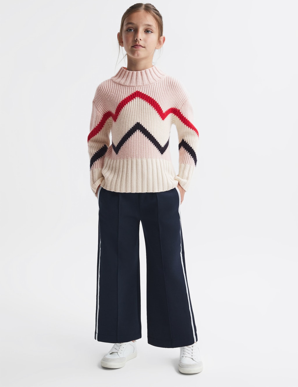 Wool Rich Zig Zag Jumper (4-14 Yrs) image 2