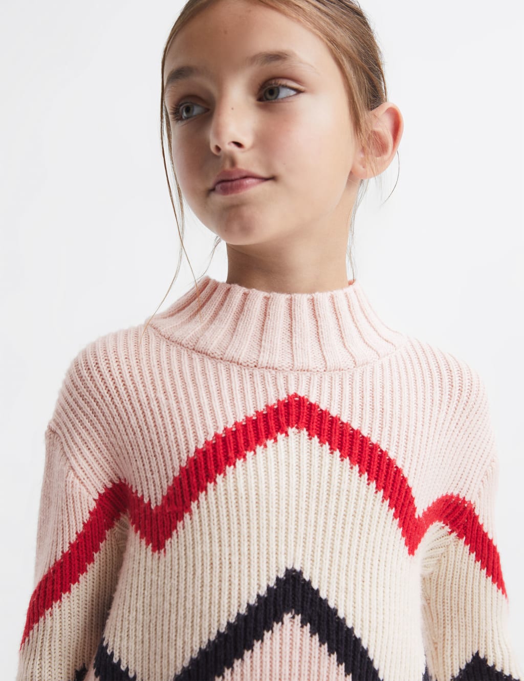 Wool Rich Zig Zag Jumper (4-14 Yrs) image 3