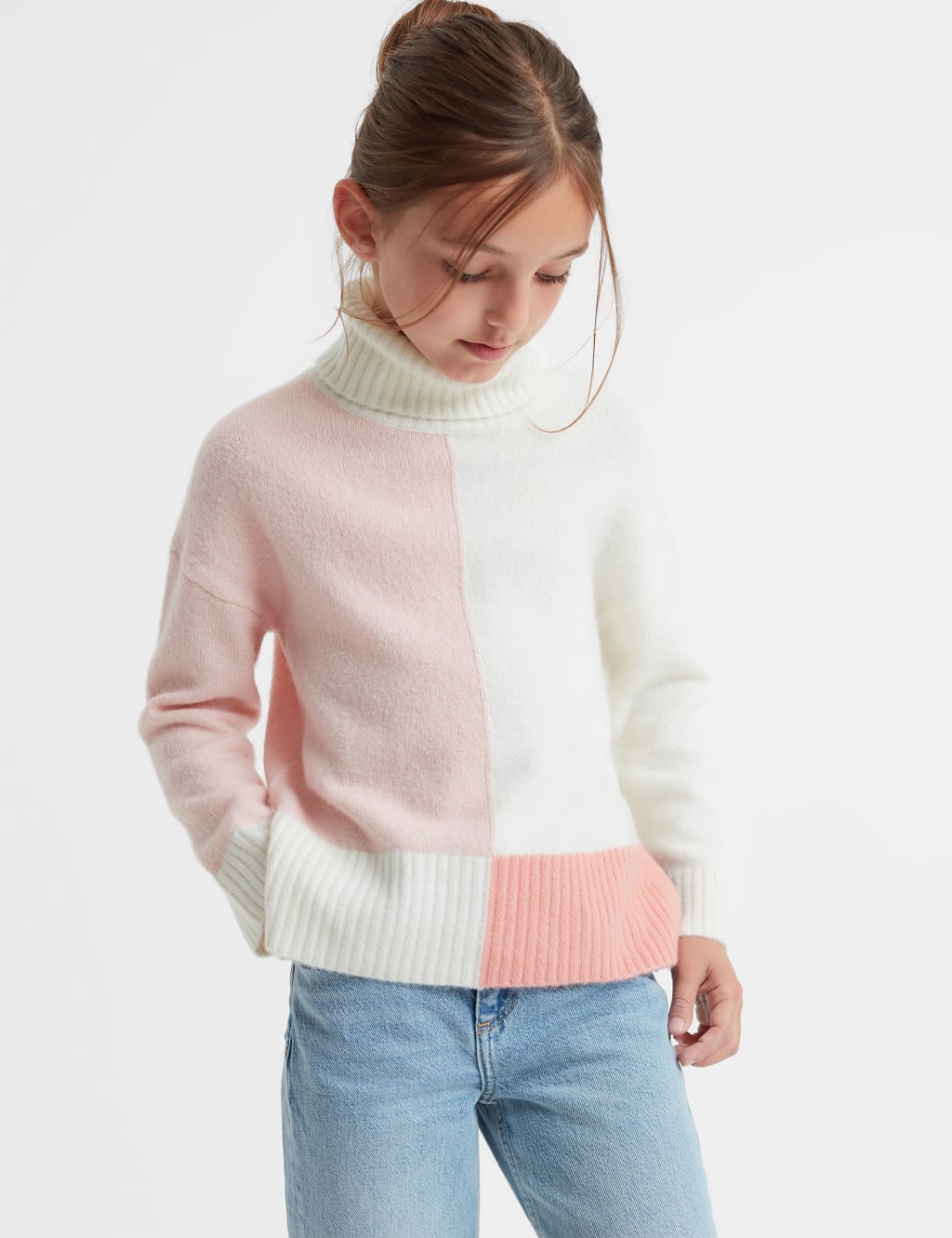 Colour Block Jumper (4-14 Yrs) image 1