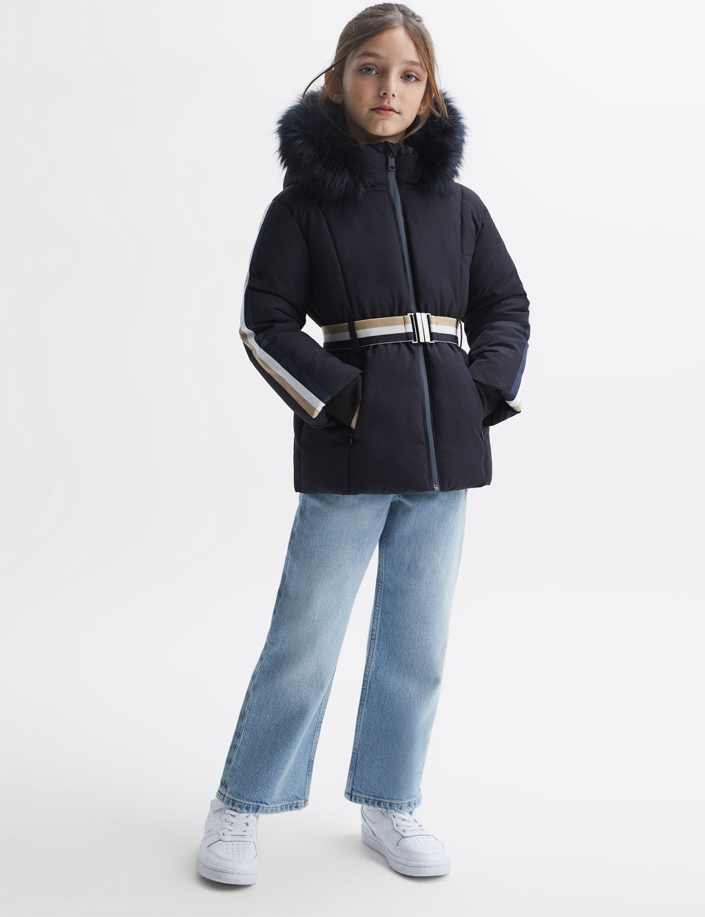 Quilted Hooded Coat (4-12 Yrs) image 3