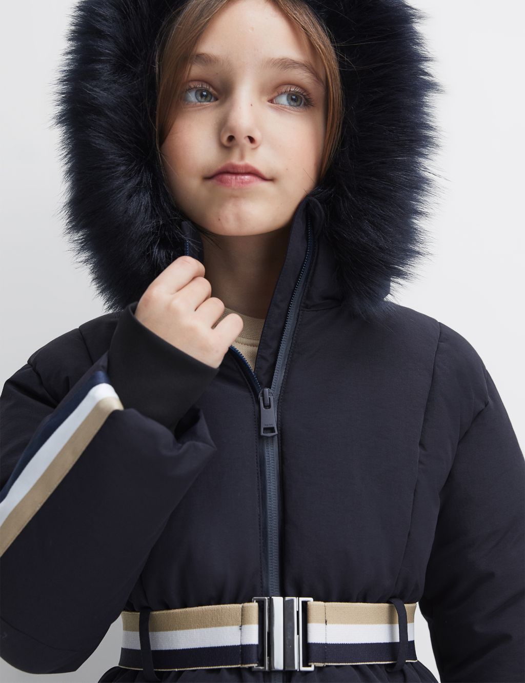 Quilted Hooded Coat (4-12 Yrs) image 4
