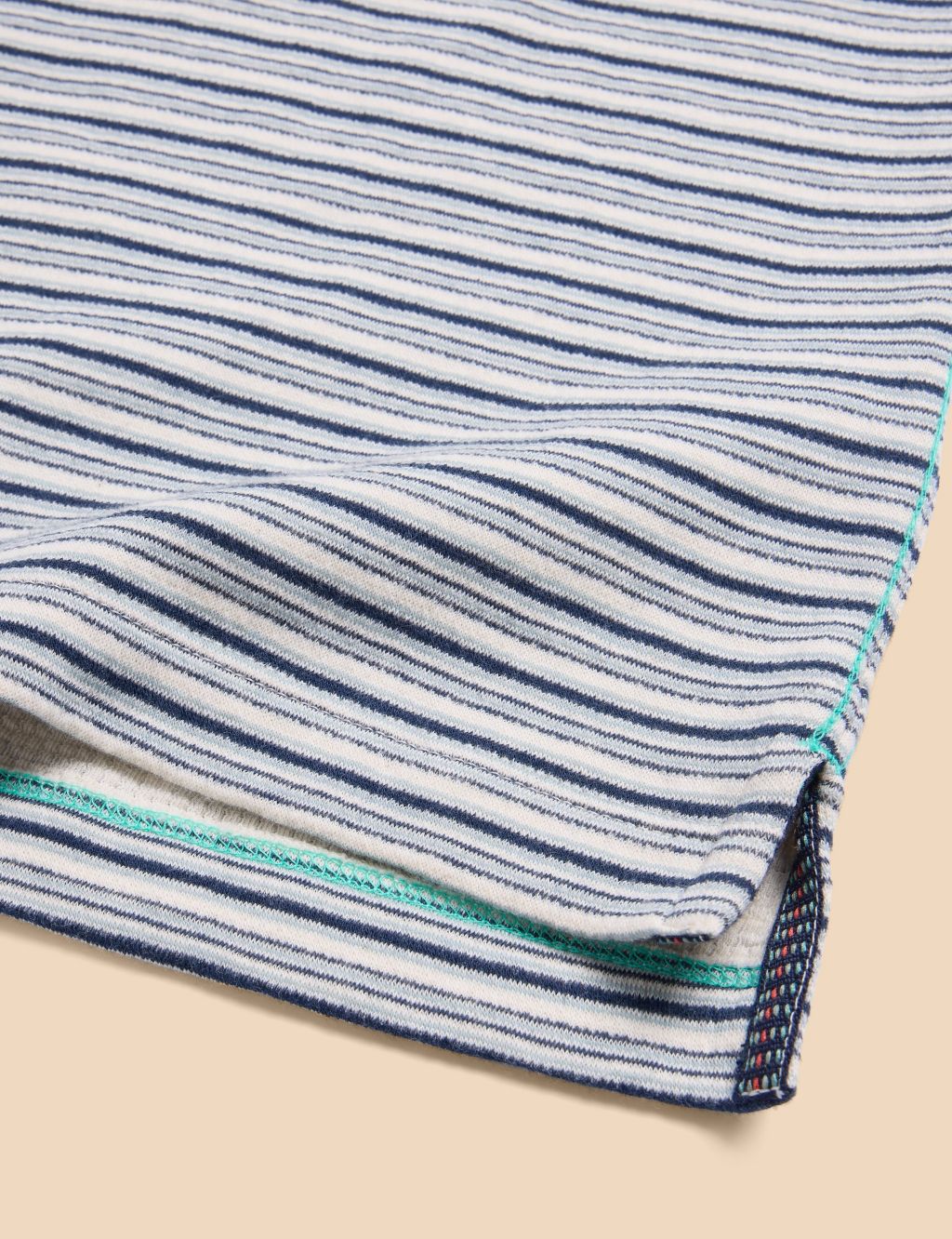 Pure Cotton Striped Polo Shirt image 5