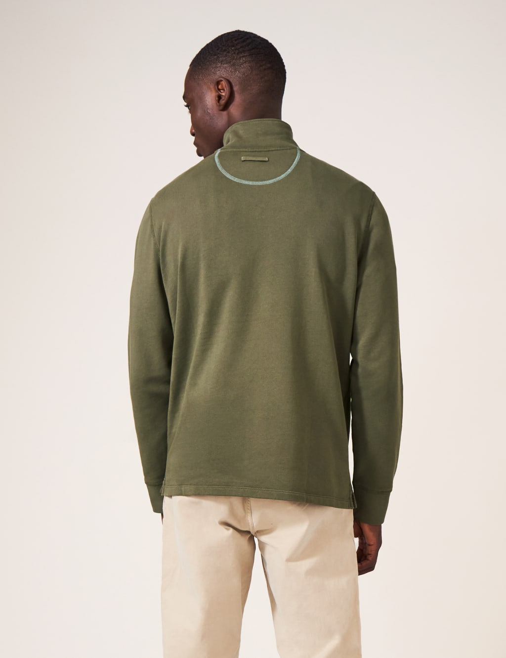 Pure Cotton Half Zip Sweatshirt image 2