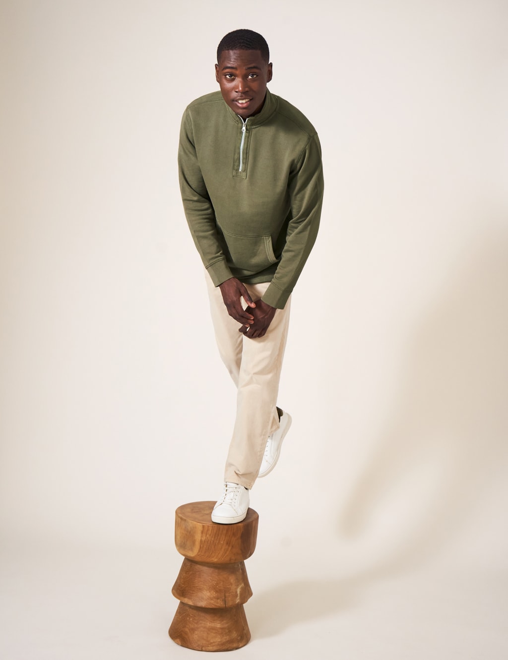 Pure Cotton Half Zip Sweatshirt image 3
