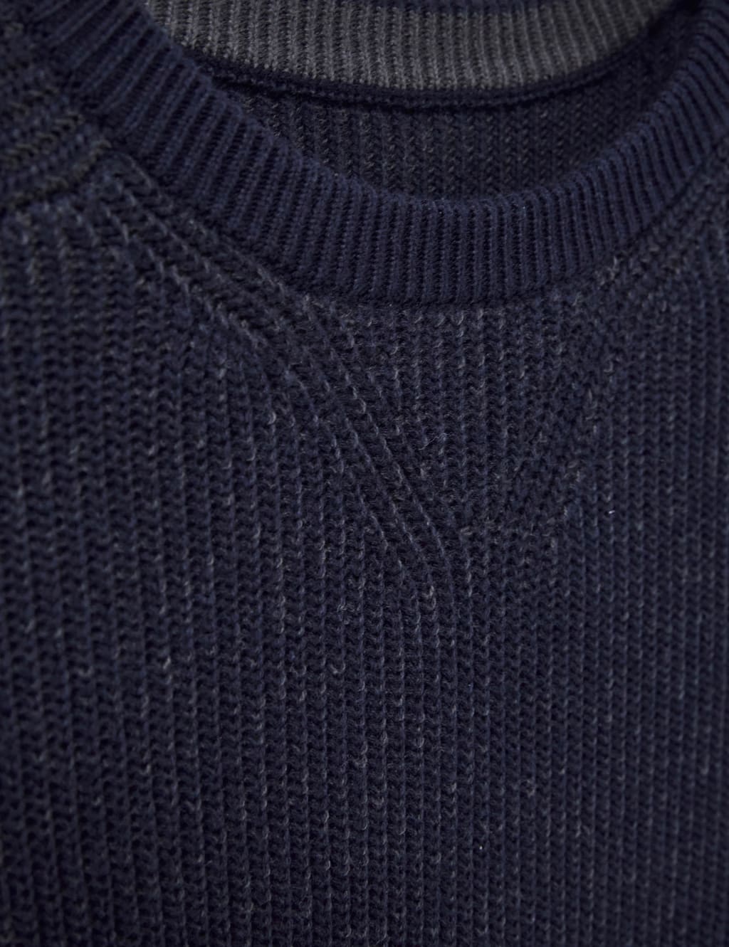 Pure Cotton Ribbed Crew Neck Jumper image 6
