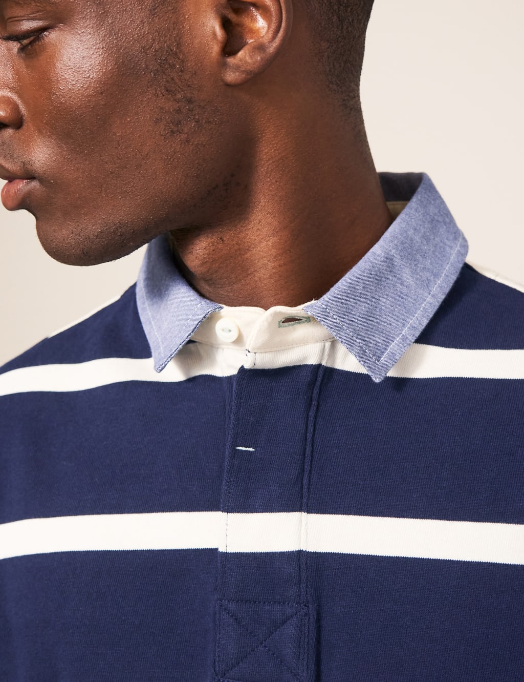 Pure Cotton Striped Rugby Shirt image 4