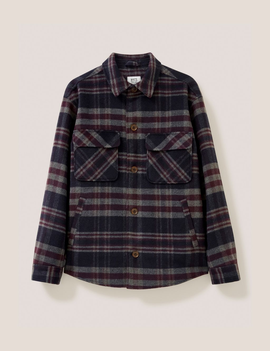 Check Utility Jacket with Wool image 2