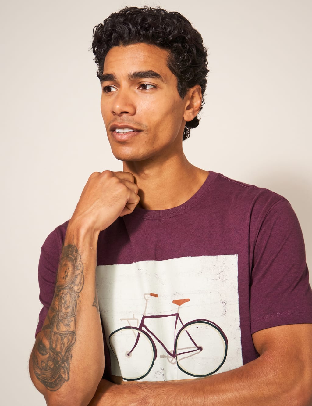 Pure Cotton Bicycle Graphic T-Shirt image 5